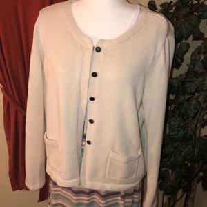HANNA ANDERSSON cotton cardigan w/pockets